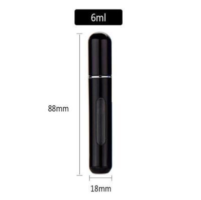 Portable 6ml 8ml Aluminium Case Plastic Perfume Bottle