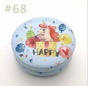 Cartoon Design Drum Shaped Cookie Tin