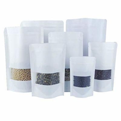 White Paper Bag Stand up Pouches with Window