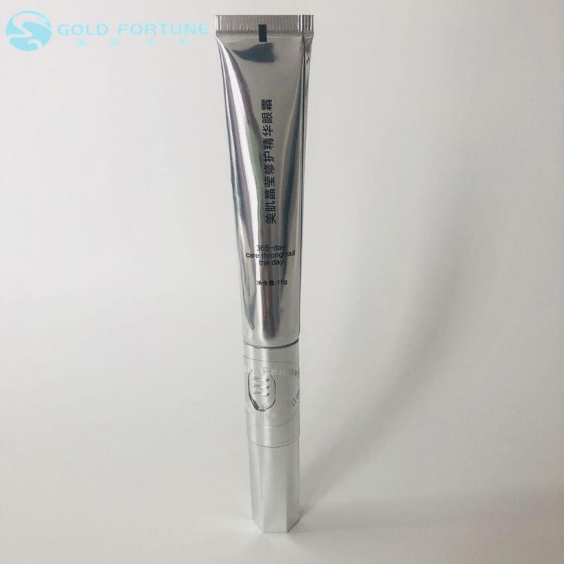 High Quality Small Size Gradient PE Tube with Massage Head for Eye Cream