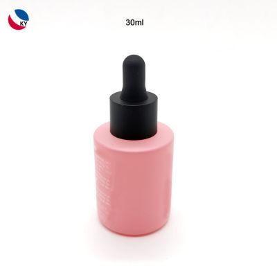 Cosmetics Bottles Liquid Foundation Serum Custom 30ml Glass Dropper Bottle Packaging