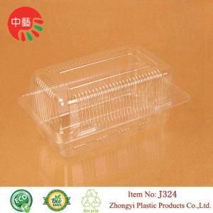 Clear Clamshell Blister Plastic Food Container with Lid
