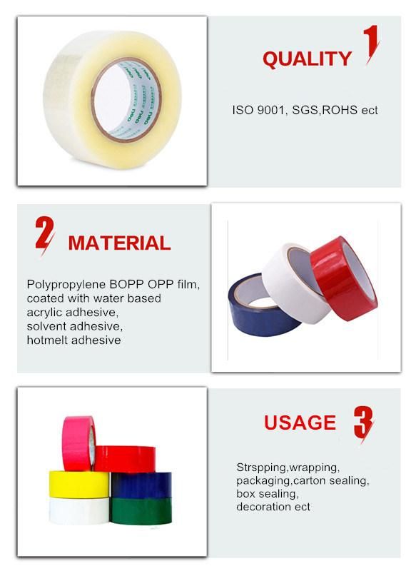 BOPP Packing Tape Roll Custom Clear Transparent Adhesive Tape