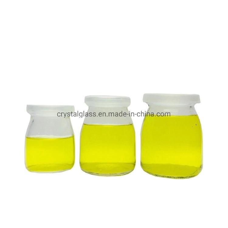 200ml/250ml 300ml 500ml 1L Milk Glass Bottle Mini Glass Milk Bottle with Cap Wholesale