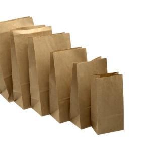 Biscuits Packaging Wrapping Brown Kraft Paper Bag Supplier for Party Handmade Bread Cookies Gift