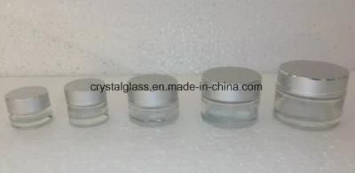 10ml 20ml 30ml 50ml Frosted Glass Cosmetic Packaging Jar Cream Jar with Cap