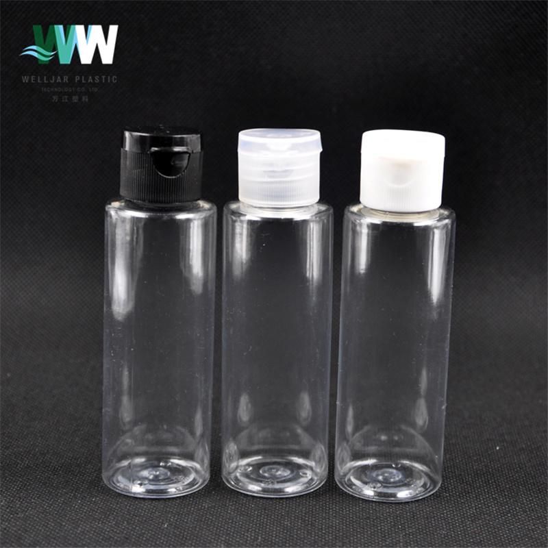 60ml Plastic Pet Empty Bottle of Flat Shoulder with Flip Cover