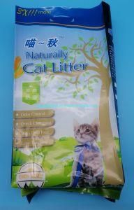 Free Sample 6 L Side Gusset Stand up Cat Litter Bag with Soft Handle