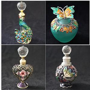 Zinc Alloy Pure Copper Head Middle East Arab Perfume Bottles Wholesale Vintage High-End Refined Oil Bottle Customization