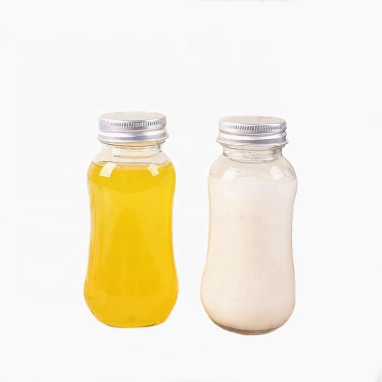 330ml Cold Pressed Kombucha Glass Juice Bottle with Various Style Caps