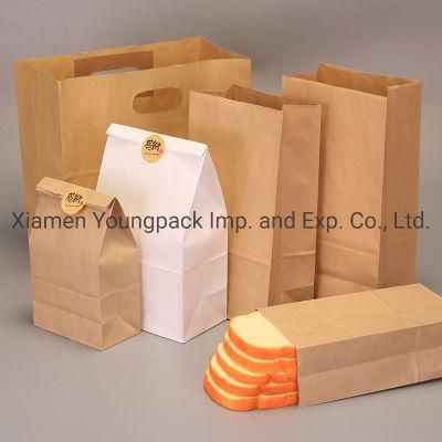 Heavy Gauge 70GSM Sandwich Bag Take Away Bag Kraft Paper Food Storage Bags