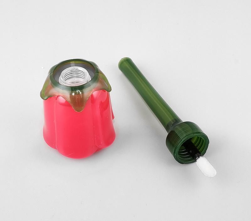 Sengmi in Stock Ready Stocks 2021 Unique Lipgloss Container Cases High Quality Rose Flower Shape Red Lipgloss Tubes