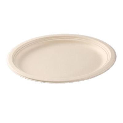 Biodegradable Compostable Eco Friendly Disposable Sugarcane Bagasse Plate