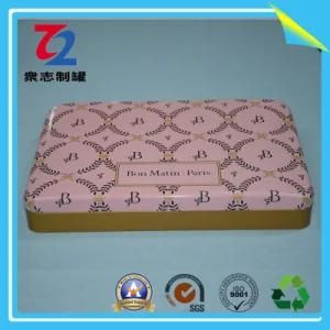 Double-Sided Transparent Oil Square Tin Box