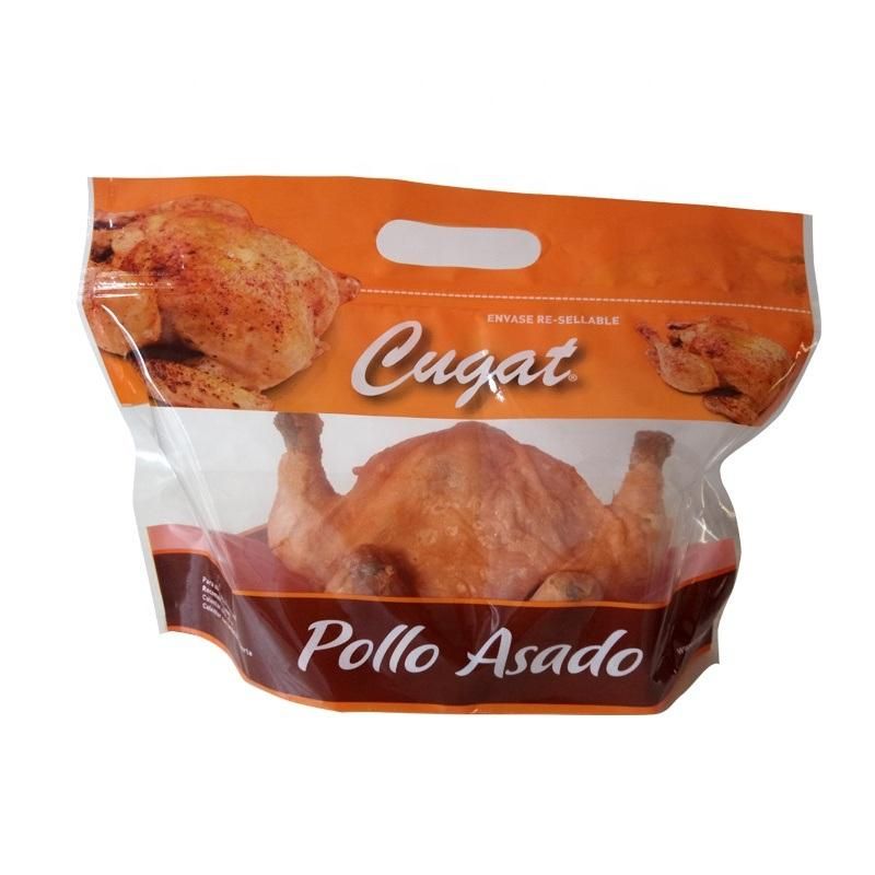 Plastic Stand up Zipper Bag for Hot Chicken Food Packaging Plastic Bag with Zipper