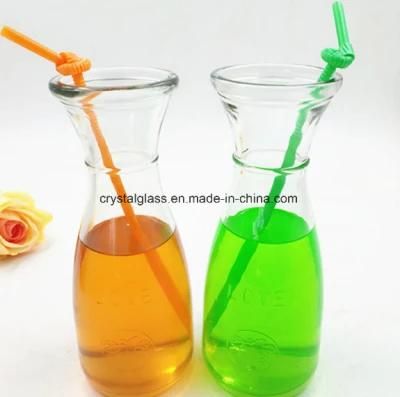 500ml Wide Mouth Glass Beverage/Tea Bottle