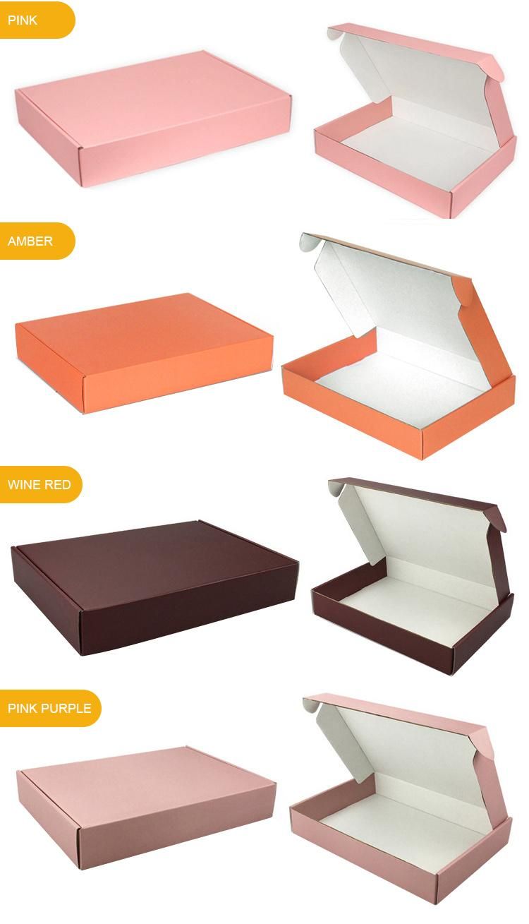 Biodegradable Logo Printing Flat Pack Apparel/Clothing/Shoe Packaging Corrugated Paper Shipping/Mailer/Carton Boxes