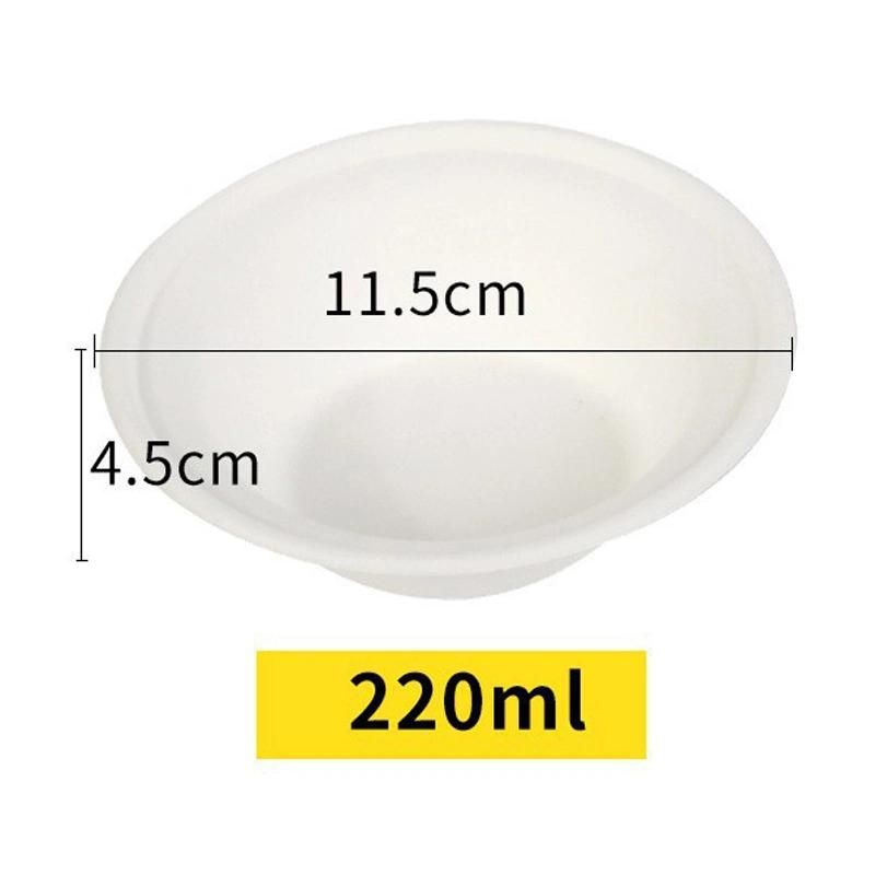 16 Oz Disposable Paper Bowls Heavy Duty Cut Resistant Microwave Safe Paper Bowls for Hot Soup
