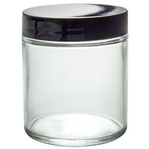Wholesale Customized High Quality 8oz Clear Round Straight Sided Glass Jars with Screw Lid for Food Candy Honey Caviar Jam