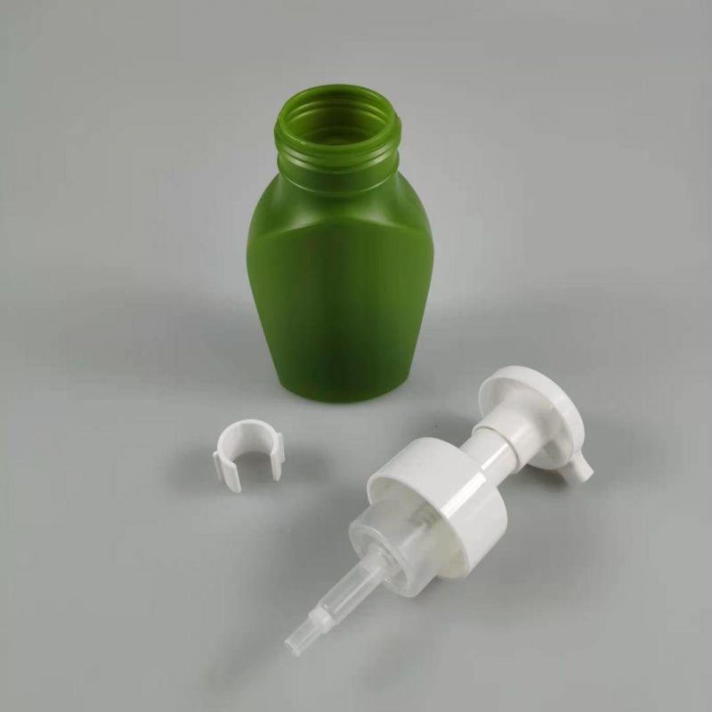 Empty Plastic Foam Pump Bottle 200ml White Pet Facial Cleanser Mousse Foam Pump Bottle