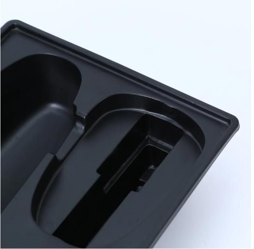 Custom Black PS Matt Thermoforming Plastic Blister Package Tray