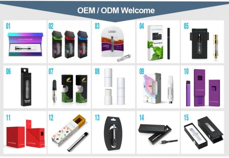 Factory OEM Packaging Box Cartridges Atomizer Battery Vape Pen Boxes Packaging