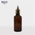 Multi-Function Skin Care Packaging Green Glass Dropper Bottle with Customized Color