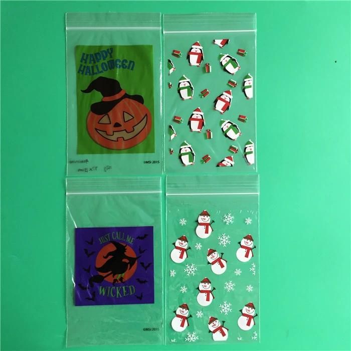 Wholesale Custom Printing Zip Lock Reclosable Clear Zip Lock Bag for Festival