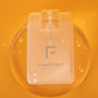 Fomalhaut Latest Pocket Card Shape Custom 20ml Transparent Perfume Mist Spray Bottle