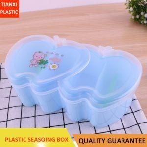 Plastic Heart Design Cheap Seasoning Box Spice Box Fancy Box