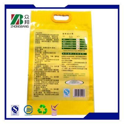 Laminated Pouch Food Packaging Plastic Bag for Rice with Handle