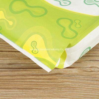 Sharp Bottom Food Greaseproof Paper Biodegradable Microwave Popcorn Packing Bag with Reflecting Film