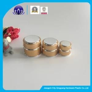 Gold-Silver Cosmetic Containers Aluminum Glass Empty Jar Face Cream Jar