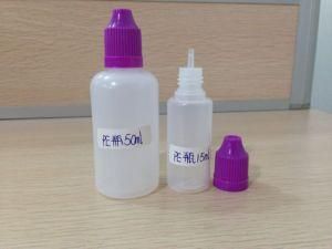 10ml E-Liquid Plastic Bottle with Childproof Cap and Slender Tip