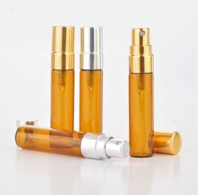 Good Quality Fancy 5ml 10ml Samll Refillable Glass Perfume Bottle with Aluminum Sprayer