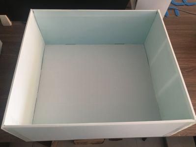 White Anti-Static PP Hollow Corrugated Sheet Plastic Box with Lid