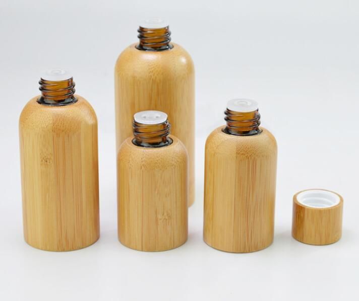 30 Ml / 50 Ml Bamboo Shell Glass Essential Oil Bottle