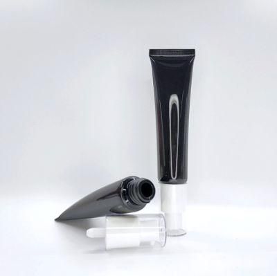 China Made Double Layer Personal Care Usage Plastic PE 2 Layers Matt Finish Plastic Cosmetic Tube with Airless Pump Cap