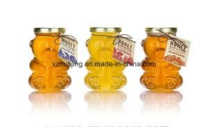 500g 16oz Bear Shape Clear Empty Honey Glass Jar