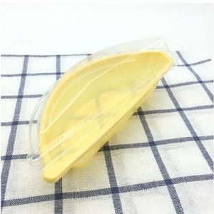Disposable Plastic Cake Packaging Continer Banana Shape Box with Clear Lid
