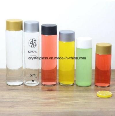 Clear Empty Voss Mineral Water Glass Bottle 350ml with Plastic Cap 375ml 500ml