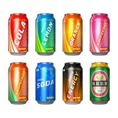 Standard 473ml Cheap Logo Customized Beverage Packaging Aluminum Beer Cans