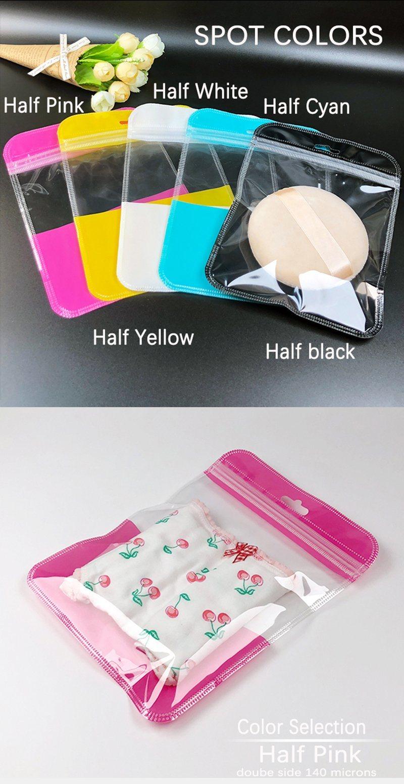 12.5*17 Plastic Powder Puff Makeup Egg Packaging Ziplock Bag