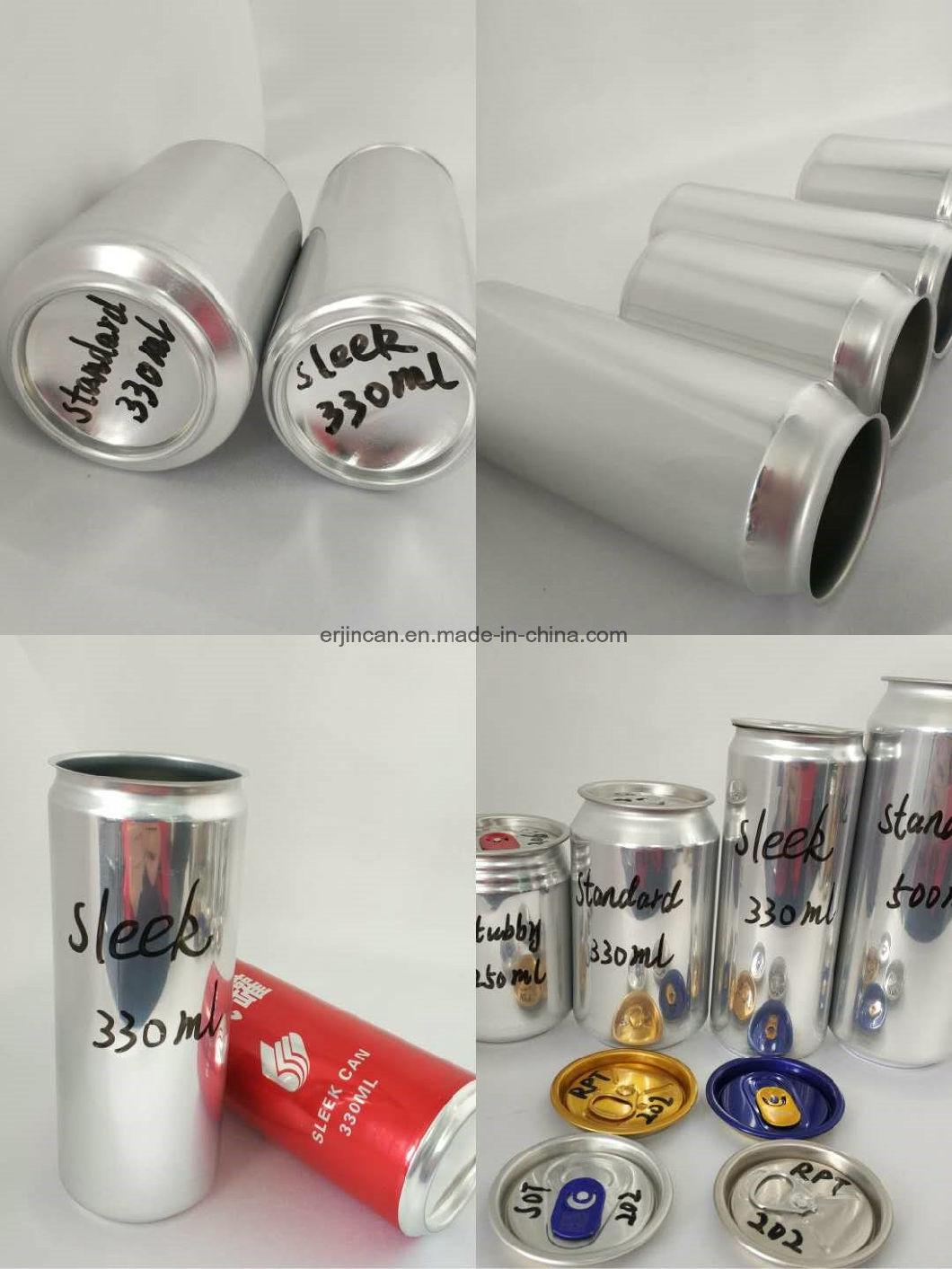 Round Aluminum Cans for Canning Beverage Products to Sell