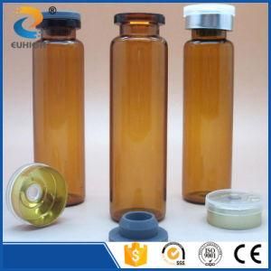10ml Amber Syrup Glass Bottle with Rubber Stopper and Aluminum-Plastic Cap