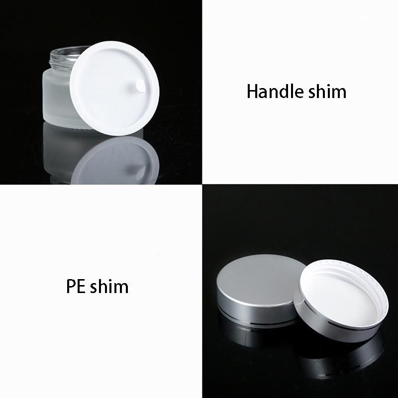 Frosted Glass Refillable Ointment Bottles Empty Cosmetic Jar Pot Eye Shadow Face Cream Container 5/10/15/20/30/50/100g