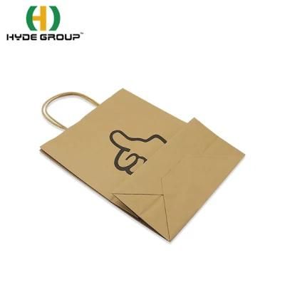 Kraft Paper Hand Bags for Shopping and Packing Creative Logo