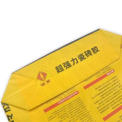 20kg China Custom Paper Sack for Cement Sack Kraft Paper China Cement Bag