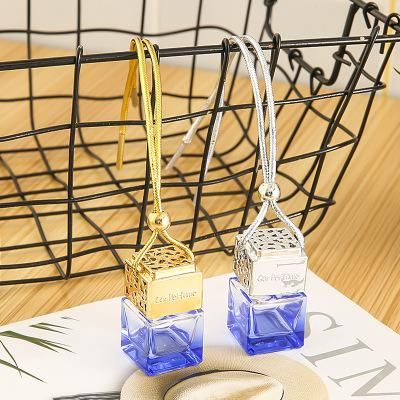 6ml Car Air Freshener Scent Perfume Bottle Ornament Essential Oil Diffuser Fragrance Hanging Empty Bottle Interior Accessory