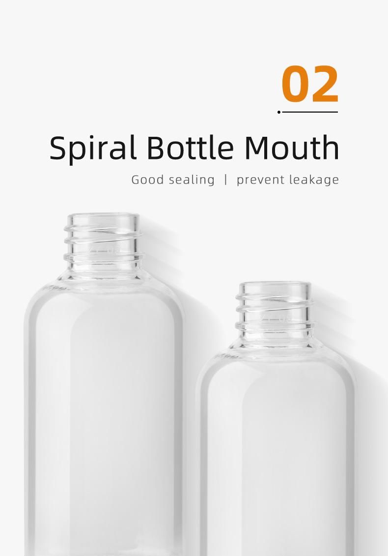 80ml Small Travel Bottle Packaging of Plastic Bottle